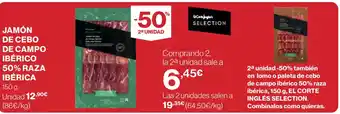 Supercor Exprés Jamón de cebo de campo ibérico 50% raza ibérica oferta