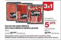 Supercor Exprés Paleta de cebo ibérica 50% raza ibérica sierra leales oferta