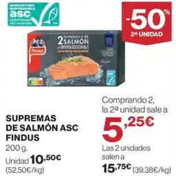 Supercor Exprés FINDUS Supremas de salmón asc oferta