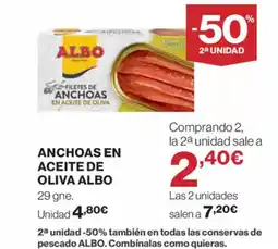 Supercor Exprés ALBO Anchoas en aceite de oliva oferta