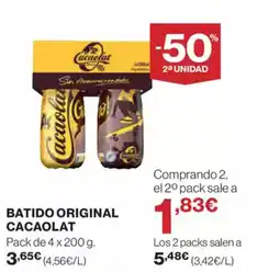 Supercor Exprés CACAOLAT Batido original oferta