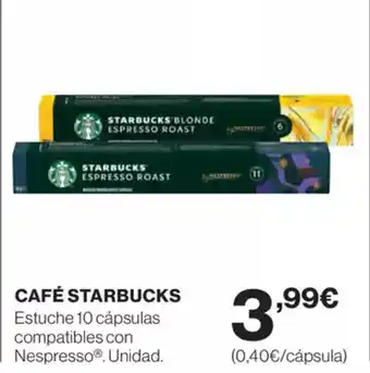 Supercor Exprés STARBUCKS Café oferta