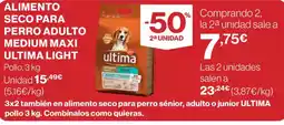 Supercor Exprés ULTIMA LIGHT Alimento seco para perro adulto medium maxi oferta