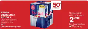 Supercor Exprés RED BULL Bebida energética oferta