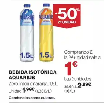 Supercor Exprés AQUARIUS Bebida isotónica oferta