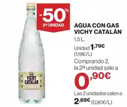 Supercor Exprés VICHY CATALÁN Agua con gas oferta