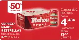 Supercor Exprés MAHOU Cerveza 5 estrellas oferta