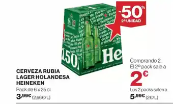 Supercor Exprés HEINEKEN Cerveza rubia lager holandesa oferta