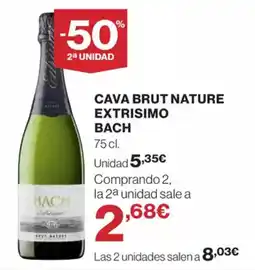 Supercor Exprés BACH Cava brut nature extrisimo oferta