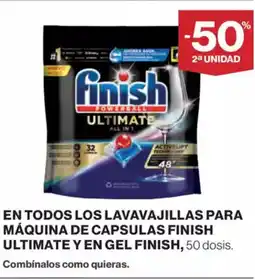 Supercor Exprés FINISH En todos los lavavajillas para máquina de capsulas finish ultimate y en gel oferta