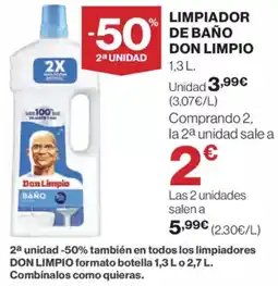 Supercor Exprés DON LIMPIO Limpiador de baño oferta