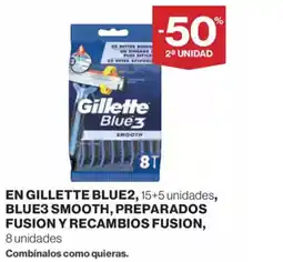 Supercor Exprés GILLETTE En blue2 blue3 smooth, preparados fusion y recambios fusion oferta