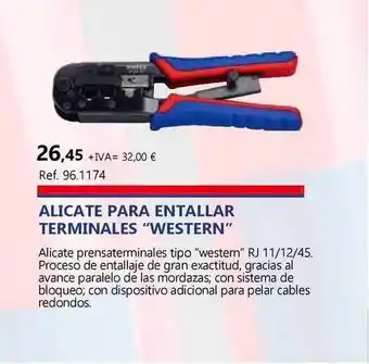 Coferdroza Alicate Para Entallar Terminales Western oferta