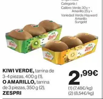 El Corte Inglés Kiwi verde oferta