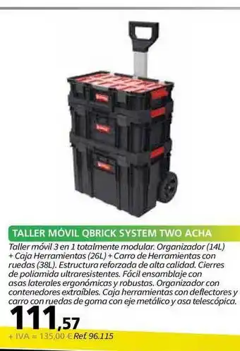 Coferdroza Taller Móvil Qbrick System Two Acha oferta