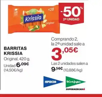 El Corte Inglés KRISSIA Barritas oferta