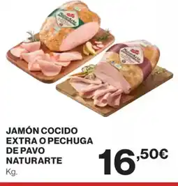 El Corte Inglés Jamón cocido extra o pechuga oferta