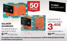 El Corte Inglés Salmón ahumado oferta