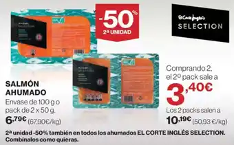 El Corte Inglés Salmón ahumado oferta