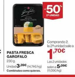 El Corte Inglés GAROFALO Pasta fresca oferta