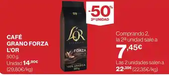 El Corte Inglés L'OR Café grano forza oferta