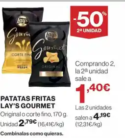 El Corte Inglés Patatas fritas lay's gourmet oferta