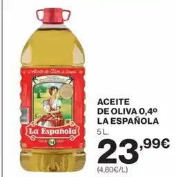 El Corte Inglés LA ESPAÑOLA Aceite de oliva oferta