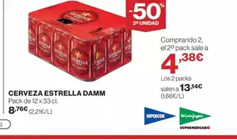 El Corte Inglés ESTRELLA DAMM Cerveza oferta