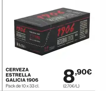 El Corte Inglés 1906 Cerveza estrella galicia oferta