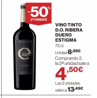 El Corte Inglés ESTIGMA Vino tinto d.o. ribera duero oferta