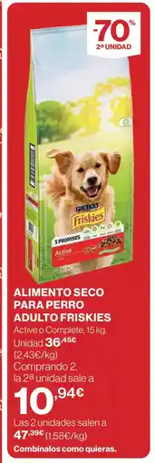 El Corte Inglés FRISKIES Alimento seco para perro adulto oferta