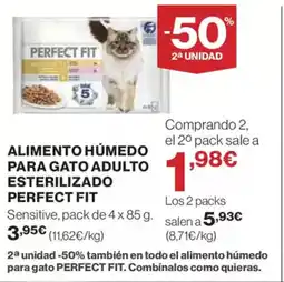 El Corte Inglés Alimento húmedo para gato adulto esterilizado oferta