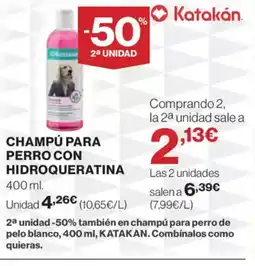 El Corte Inglés Champú para perro con hidroqueratina oferta