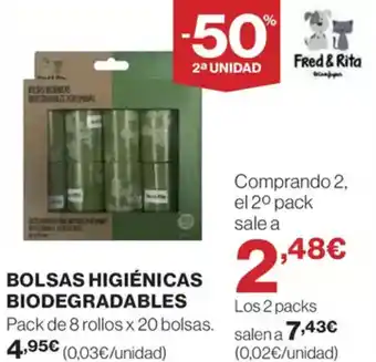 El Corte Inglés Bolsas higiénicas biodegradables oferta