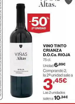 El Corte Inglés Vino tinto crianza d.o.ca. rioja oferta