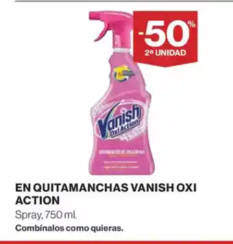 El Corte Inglés OXI ACTION En quitamanchas vanish oferta