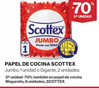 El Corte Inglés SCOTTEX Papel de cocina oferta