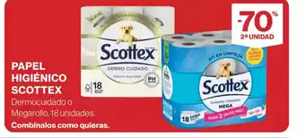 El Corte Inglés SCOTTEX Papel higiénico oferta