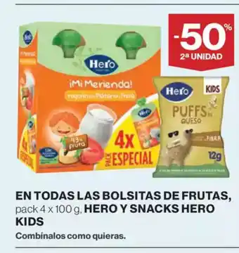 El Corte Inglés En todas las bolsitas de frutas oferta