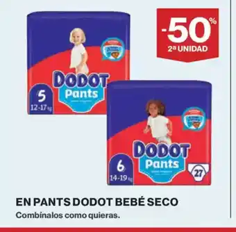 El Corte Inglés En pants dodot bebé seco oferta