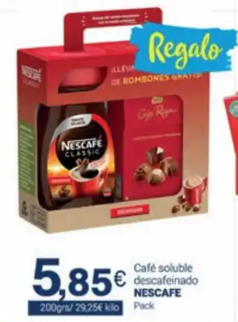 Supermercados Plaza Nescafé Café Soluble Descafeinado Pack oferta