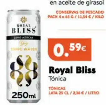 Supermercados Plaza Royal Bliss Tónica oferta