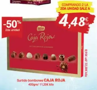 Supermercados Plaza Caja Roja Surtido Bombones 400 grs oferta