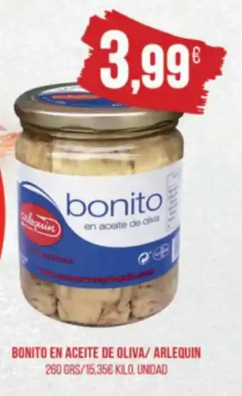Supermercados Plaza Bonito En Aceite de Oliva/Arlequin 260 grs oferta