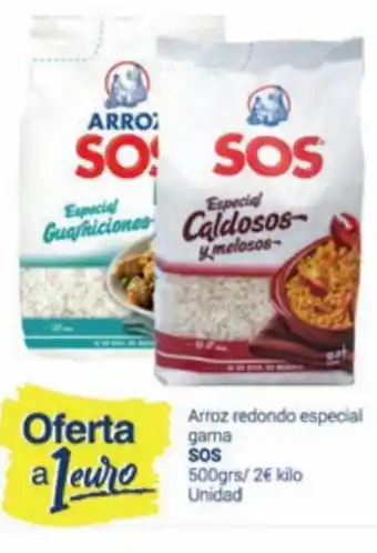 Supermercados Plaza SOS Arroz Redondo Especial Gama 500 grs oferta
