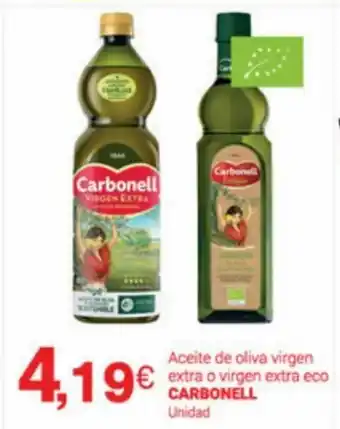 Supermercados Plaza Carbonell Aceite de Oliva Virgen Extra o Virgen Extra Eco Unidad oferta