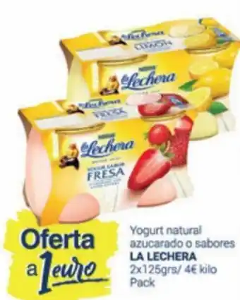 Supermercados Plaza La Lechera Yogurt Natural Azucarado o Sabores 2 x 125 grs oferta