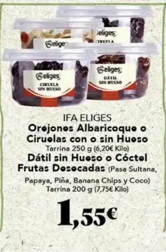 Gadis Ifa Elige Orejones Albaricoque O Ciruelas Con O Sin Hueso Dátil Sin Hueso O Cóctel Frutas Desecadas oferta