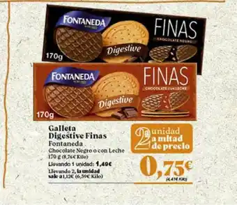Gadis Galleta Digestive Finas Fontaneda oferta