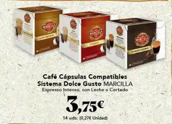 Gadis Café Cápsulas Compatibles Sistema Dolce Gusto Marcilla oferta